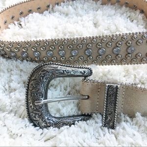 GUESS Studded Tan Belt